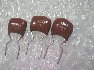 Domestic manufacturers CBB 0 1uf 63v(100nf 104)new stereotyped foot film capacitor