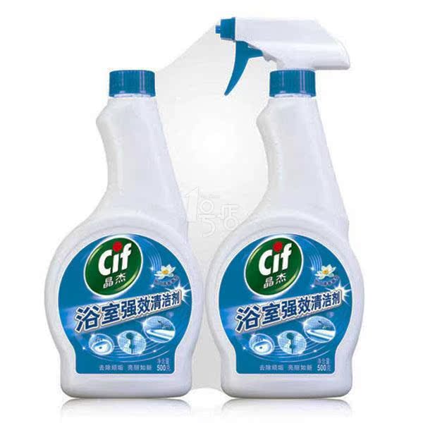 晶杰/Cif浴室清洁剂 1号店厕所清洁剂洁厕灵500g补充瓶装500g