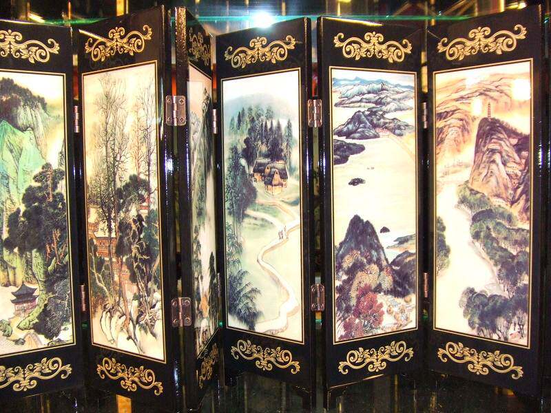 Microscreen painted screen with a thousand painted mountain screen