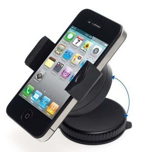 卡佩迷你双360度旋转汽车手机架 手机座 iphone4 4S 3GS车用支架