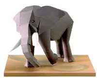 Full 68 model Mô hình giấy 3D vườn thú DIY trẻ em hướng dẫn sử dụng lớp lao động bài tập về nhà voi 2 với mô tả giấy mô hình xếp giấy 3d