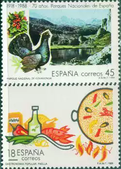 SP0289 Spain 1988 cooking and National Park 2 full