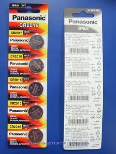 Panasonic CR2016 кнопка CR2016 Электронные кнопки CR2016 Electron 3V
