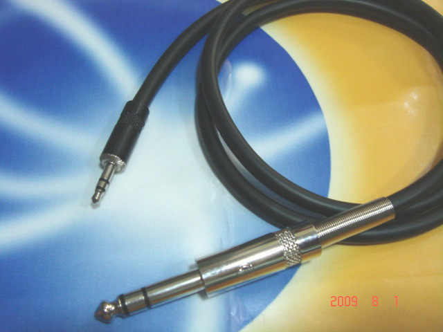 TRS large three-core 6 35 --- small three-core 3 5 wires (professional production of original materials 2 meters)
