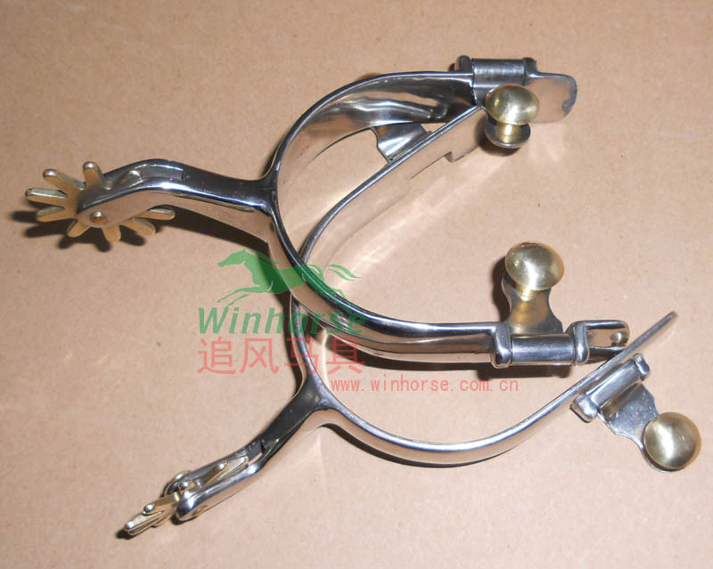 Western Spurs Wind Chasing Harness Equestrian Spurs Stainless Steel Spurs Professional Roller Spurs Without Belts
