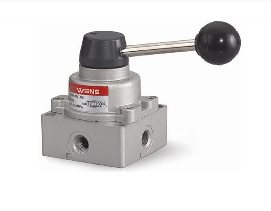 High quality hydraulic pneumatic element Manual valve hand transfer valve HV-03 three-position four-way