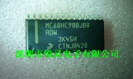 MC68HC908JB8ADW 飞思卡尔 SOP28  MC908JB8ADWE 全新进口