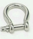 Stainless steel shackle D-type buckle bow shackle chain buckle bracelet buckle lifting connection buckle M8