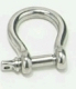 Stainless steel shackle D-shaped buckle Bow shackle Chain buckle Bracelet buckle Lifting connection buckle M8