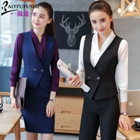 Phụ nữ chuyên nghiệp phù hợp với mùa xuân hè 2018 Người đẹp mới khí chất áo liền quần vest - Bộ đồ đồ bộ nữ