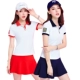 Bộ đồ golf nữ mùa hè mỏng phần thoáng khí quần tay ngắn hai mảnh bóng golf thể thao váy giản dị