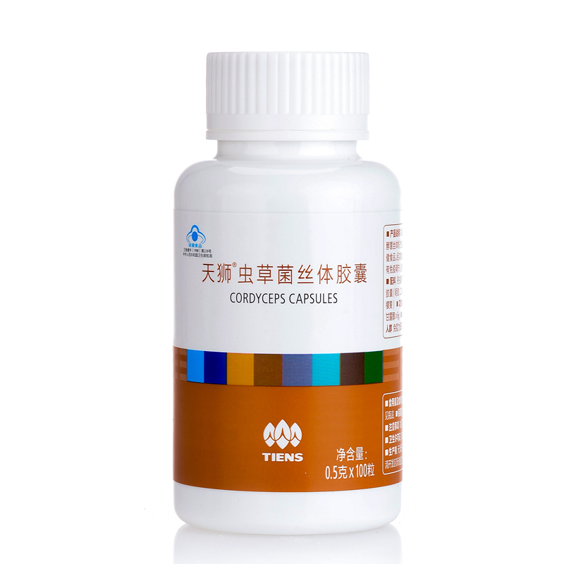 天狮牌虫草菌丝体胶囊 0.5g/粒*100粒