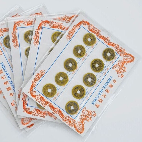 Ancient coin model currency model copper plate ten emperor money brass retro ornaments five baht coins