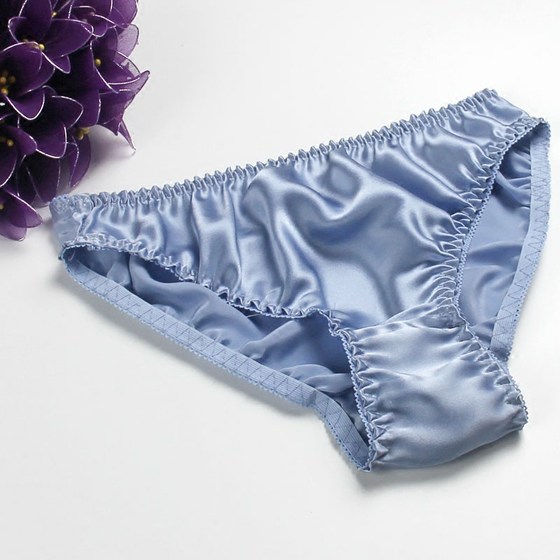 镇店之宝 真丝内裤 女 100%桑蚕丝 三角内裤 低腰 性感内衣