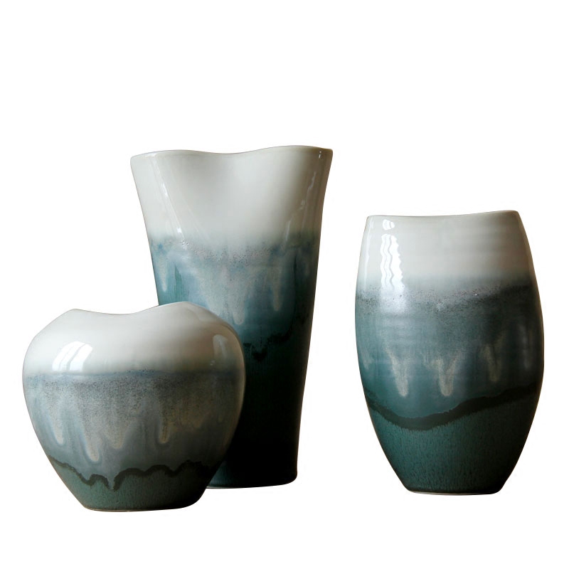 Rain tong household modern Chinese ceramic vase household act the role ofing is tasted decoration | jingdezhen ceramics furnishing articles can be hydroponics