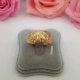 Euro Coin Gold Glossy Ring Phiên bản rộng Mô phỏng Sanding Gold Starry Ring Độc quyền Trang sức nam mở Điều chỉnh Nhẫn