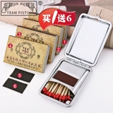 Двойной пистолет старый матч Art Matchmark High -End Metal Storage Box Retro Creative Отправить Fipe Wipe Fire Board