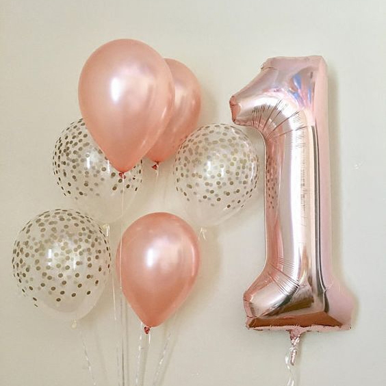 40 Inch 16 Inch Rose Gold Champagne Champagne Digital Aluminum Film Aluminum Foil Balloon Baby Birthday Party Wedding Arrangement