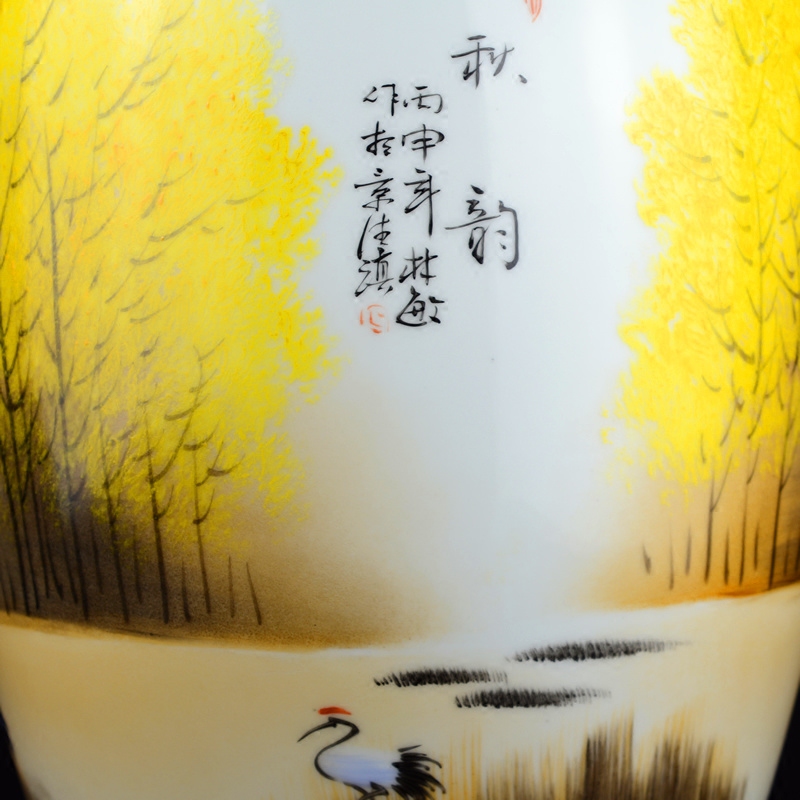 Cixin qiu - yun, jingdezhen ceramics celebrity hand - made powder enamel vase boutique sitting room home rich ancient frame adornment furnishing articles