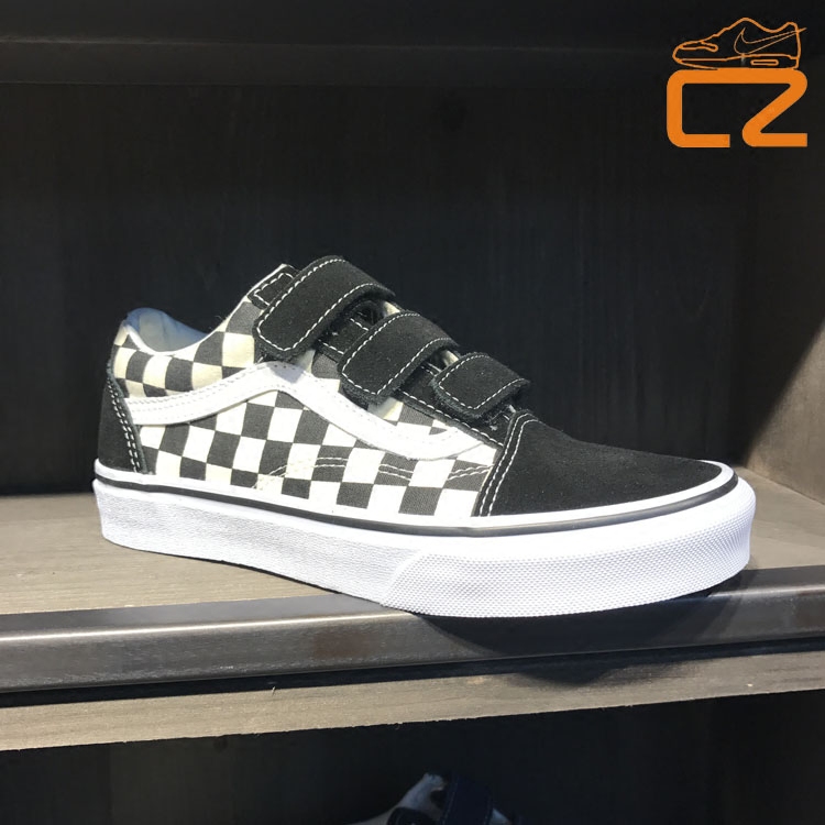 vans checkerboard velcro