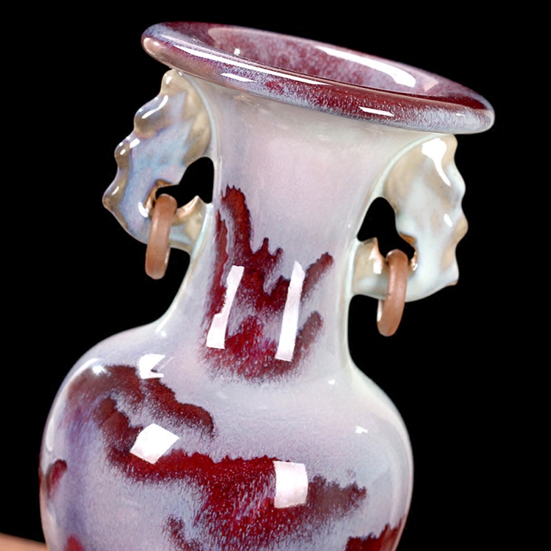 Jingdezhen ceramic I household floret bottle small furnishing articles furnishing articles dried flower arranging flowers sitting room adornment porcelain arts and crafts