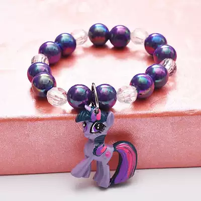 Pony Ziyue Princess Bracelet Pony baby Cute Anime cartoon handmade beaded Crystal bracelet Girls Bracelet