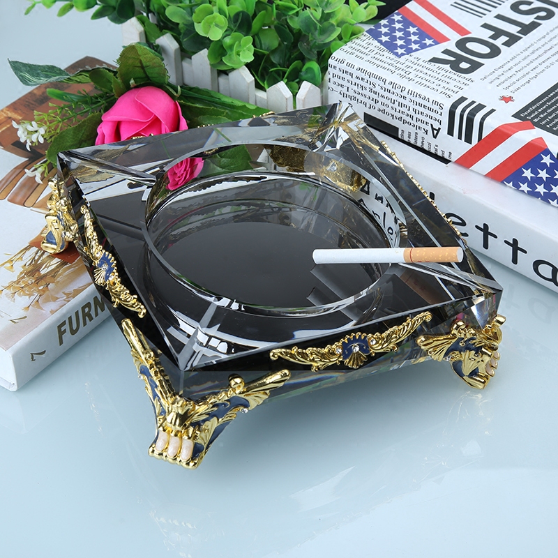 Smoking Ash Trays Creativity Office Living Room Crystal Glass Personality Trends Multifunction Fashion Eurostyle KTV Smoked