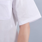 Тонкая белая летняя униформа медсестры для работы подходит для мужчин и женщин, короткий рукав