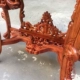 Gỗ hồng mộc Miến Điện nửa mặt trăng trái cây lớn gỗ hồng sắc rắn chạm khắc bàn điều khiển chạm khắc gỗ gụ đồ nội thất - Bàn / Bàn mẫu bàn thờ trơn đẹp Bàn / Bàn