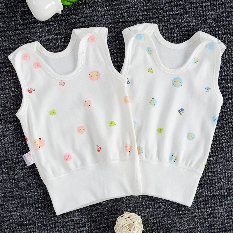 Baby vest pure cotton men's and women's baby belly vest Newborn clothes Lingerie vest spring, summer and autumn