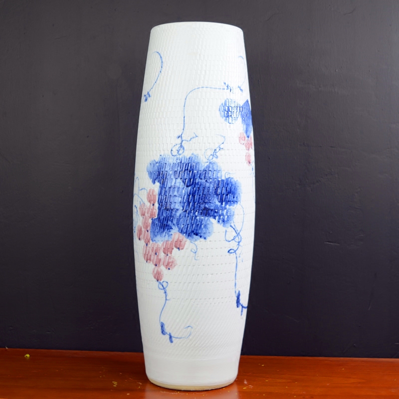 Jingdezhen ceramic vases, flower arranging dried flowers sitting room lucky bamboo hydroponic king be born home furnishing articles