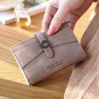Retro thẻ phụ nữ nhỏ túi phụ nữ nhiều thẻ vị trí siêu mỏng nhỏ gọn đơn giản thẻ ngân hàng thẻ gói chủ thẻ ví đựng tiền