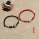 S999 sterling bạc 3D cộng với bạc cứng cung hoàng đạo lợn đỏ dây đeo vòng chân đôi chân đỏ dây thừng tay dây nam và nữ năm vòng đeo chân nữ Vòng chân