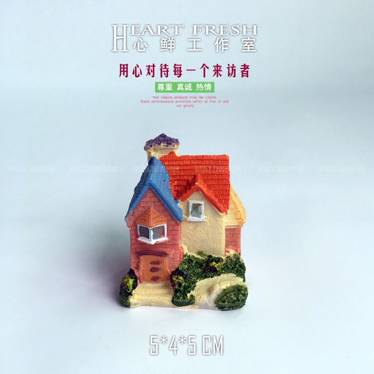 Psychological sand table sand micro-landscape European-style small villa miniature scene props bulk resin simulation model ornaments