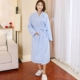 Áo len cotton mùa xuân và mùa thu Áo ngủ nam Cô XL Cặp áo choàng tắm Nữ Spa Đồ bơi mùa hè Night Robe