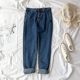 Mùa xuân và mùa thu nữ phiên bản Hàn Quốc 2017 mới quần jeans ống rộng eo cao sinh viên hoang dã quần trắng rộng rãi quần jean nữ cạp cao Quần jean