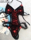Sexy không có vòng thép kết nối đồ lót treo dây đeo cổ có thể được tiếp xúc với tâm trạng cám dỗ quần áo ngủ áo gen bụng định hình Một mảnh