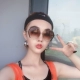 Kính râm thời trang mới 2018 nữ phiên bản Hàn Quốc của thủy triều retro gió retro Gương kính đỏ mặt tròn chống tia UV