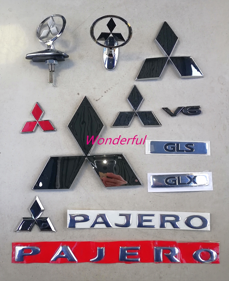 PAJEROV73 car mark V73 tail gate labeller cover mark Chinese mark Mitsubishi Label Tire Hood mark licence plate V6GLS