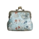 Túi xách Dumbhand Bản gốc và gió hoa thổ cẩm damask sườn xám ly hợp túi retro miệng vàng đồng xu ví nhỏ