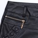 Leather shorts for women 2025 new autumn and winter high-waisted slim versatile black PU leather pants slim outer wear short boot pants trendy