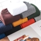 Mùa thu nam cotton ống vớ màu rắn kinh doanh vớ nam mô hình hoang dã đơn giản bông khử mùi giày da và vớ