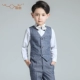 Hoa cô gái ăn mặc nam trẻ em phù hợp với phù hợp với cậu bé hiệu suất trang phục đàn piano hiệu suất quần áo Hàn Quốc phiên bản mới vest trong cậu bé lớn váy trẻ em Váy trẻ em
