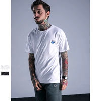 Châu Âu và Hoa Kỳ thương hiệu hip hop lỏng lẻo áo thun ngắn tay nam cotton nửa tay thanh niên áo thun nam xu hướng mùa hè áo thun nam tay ngắn có cổ