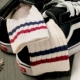 Vớ thủy triều Nhật Bản mùa thu và mùa đông dày vớ nam cotton nam vớ ống retro sọc Harajuku hai thanh nam vớ thủy triều