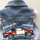 Áo vest bé trai denim vest bé gái mùa xuân và mùa thu 2 áo 3 trẻ em 4 phiên bản Hàn Quốc của bé 7 tuổi 5 áo vest vai thủy triều 6 áo gile nhung trẻ em Áo ghi lê