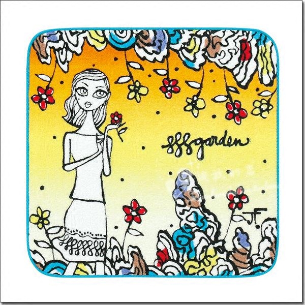 New special foreign trade export Japan JF All Cotton Cutting Printing Handdrawn Wind Girls Series Small Square Wizen Handker