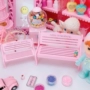 Mới đấu thầu màu hồng mô phỏng băng ghế nhỏ đồ trang trí ghế máy tính để bàn búp bê lưu trữ Dễ thương chụp nền ghế nhỏ trang trí nhà rẻ đẹp