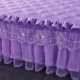 Công chúa màu vào mùa thu và mùa đông ấm áp dày giường bedspread bông váy một gia đình bốn gia đình bốn 1,8 m chăn giường để giữ ấm - Bộ đồ giường bốn mảnh Bộ đồ giường bốn mảnh