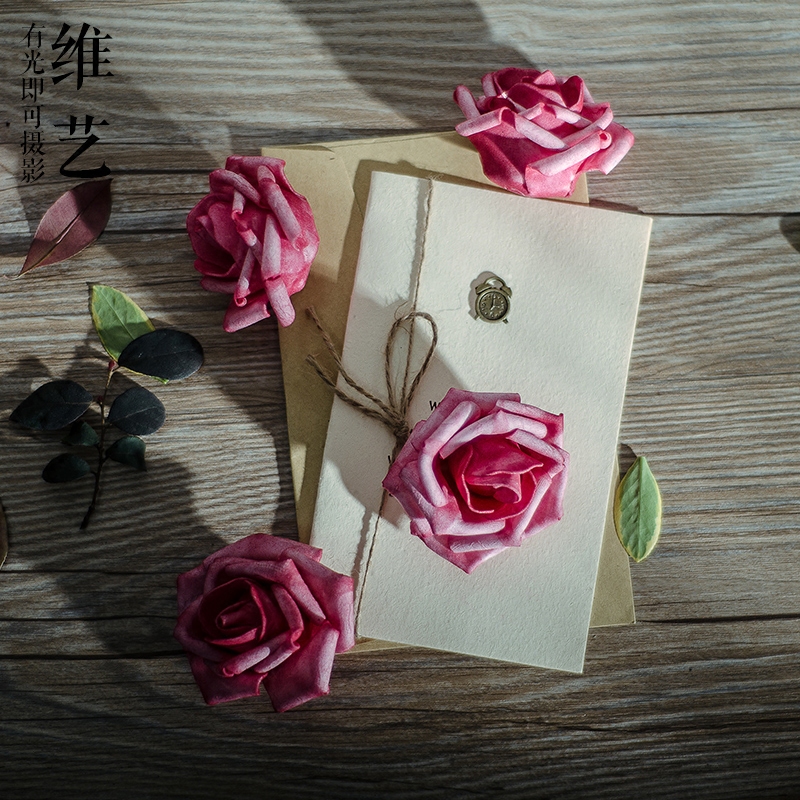 Photography props, jewelry, cosmetics, photography auxiliary props, a simulation rose head